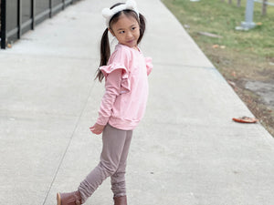 Mya Ruffle Crew sweater kids~ LOVE IS SWEET