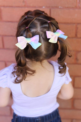 Pastel Rainbow bow