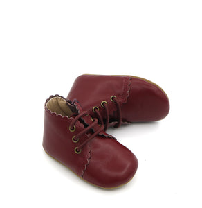 Rustic Red Scallop Boots